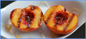 Grilled Honey Peaches